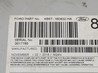 2019 Ford Explorer Radio AM FM Cd Player Receiver Replacement P/N:KB5T-18D832-HA Fits OEM Used Auto Parts - Oemusedautoparts