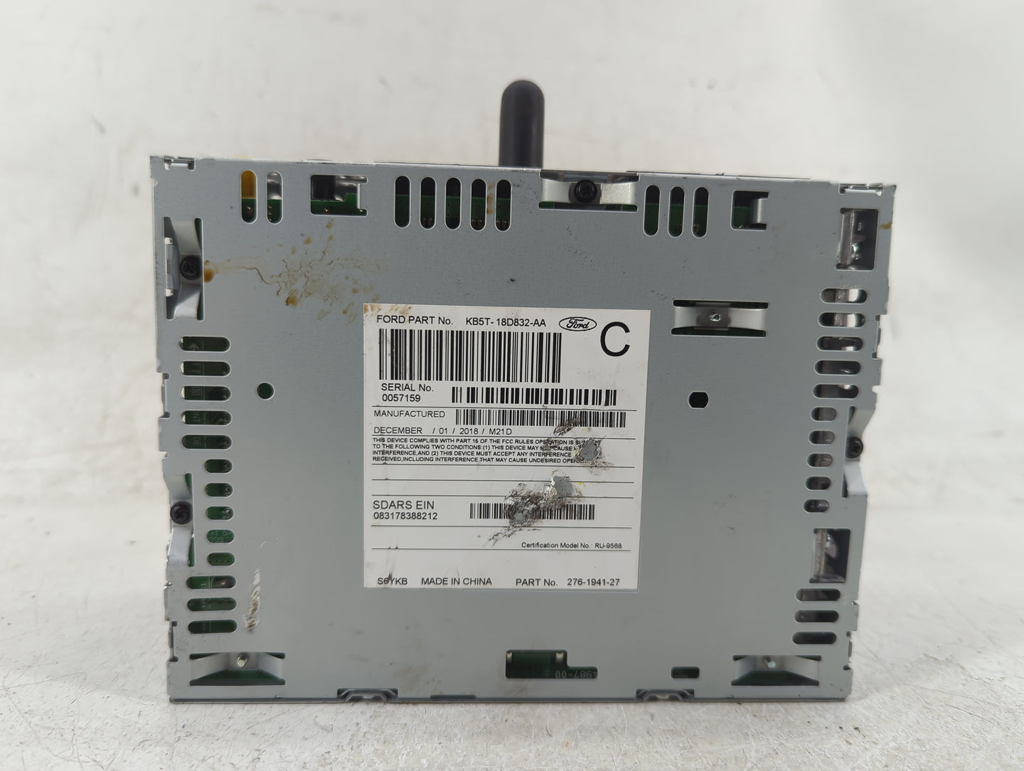 2019 Ford Explorer Radio AM FM Cd Player Receiver Replacement P/N:KB5T-18D832-AA Fits OEM Used Auto Parts - Oemusedautoparts