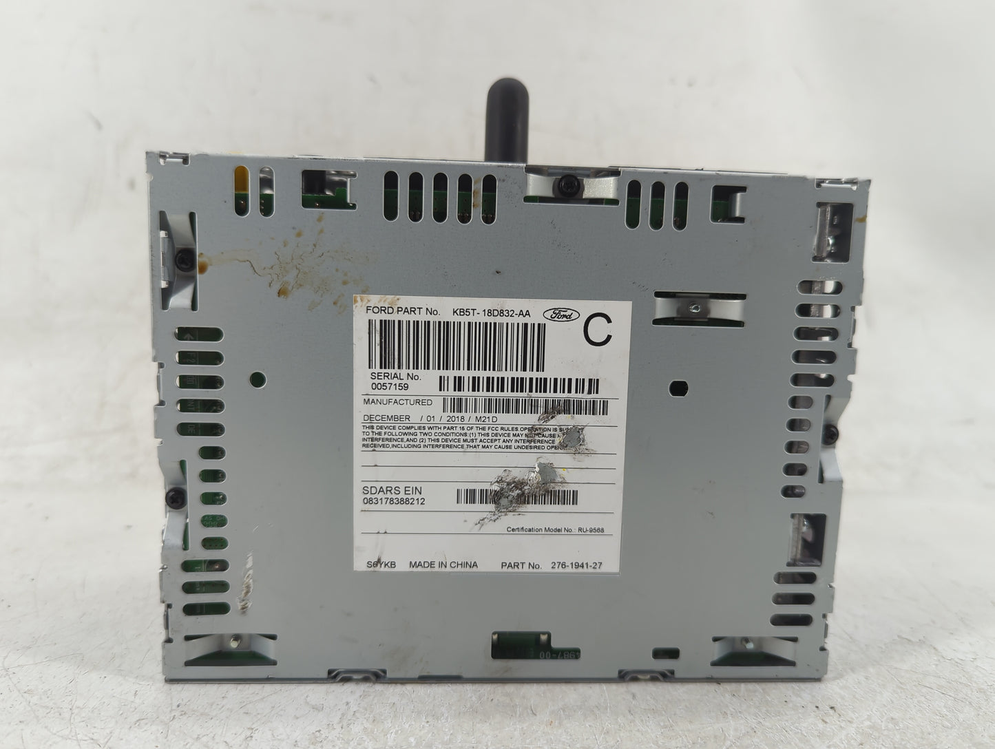 2019 Ford Explorer Radio AM FM Cd Player Receiver Replacement P/N:KB5T-18D832-AA Fits OEM Used Auto Parts - Oemusedautoparts