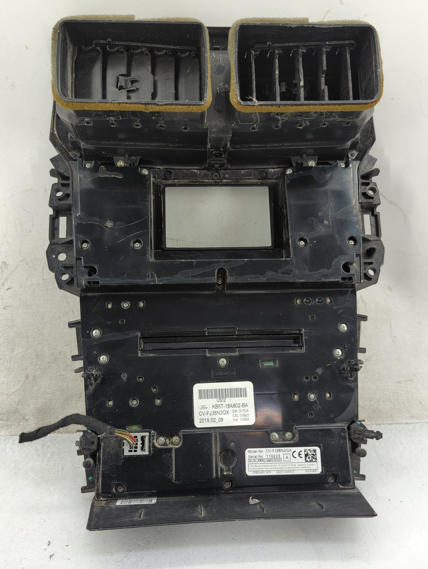 2019 Ford Explorer Climate Control Module Temperature AC/Heater Replacement P/N:KB5T-18A802-BA CV-FJ38N2GX Fits OEM Used Aut