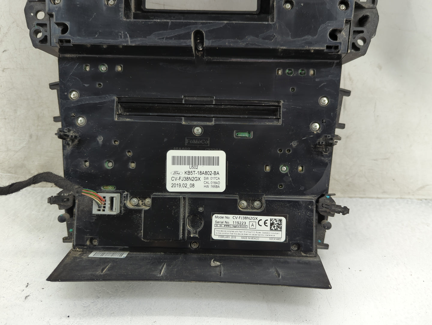2019 Ford Explorer Climate Control Module Temperature AC/Heater Replacement P/N:KB5T-18A802-BA CV-FJ38N2GX Fits OEM Used Aut