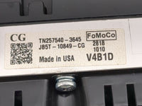 2019 Ford Explorer Instrument Cluster Speedometer Gauges P/N:JB5T-10849-CG TN257540-3645 Miles: Fits OEM Used Auto Parts - O