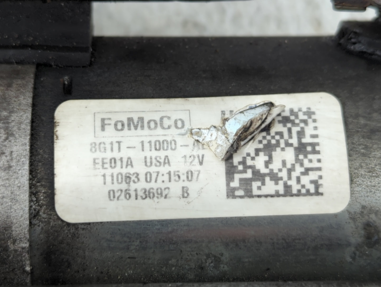 2011-2019 Ford Explorer Car Starter Motor Solenoid OEM P/N:8G1T-11000-AE Fits OEM Used Auto Parts - Oemusedautoparts1.com