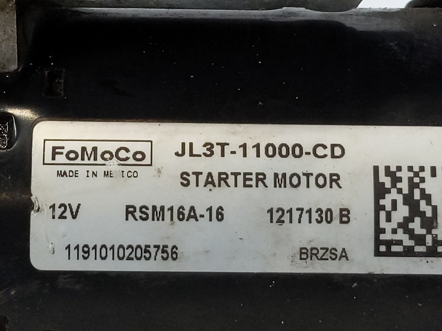 2018-2020 Ford F-150 Car Starter Motor Solenoid OEM P/N:JL3T-11000-CD Fits Fits 2018 2019 2020 OEM Used Auto Parts - Oemused