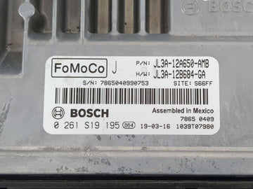 2018-2020 Ford F-150 PCM Engine Control Computer ECU ECM PCU OEM P/N:JL3A-12A650-AMB Fits Fits 2018 2019 2020 OEM Used Auto Parts