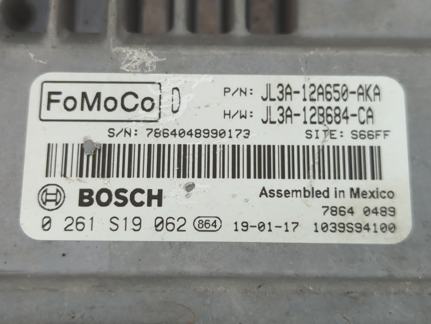 2018-2020 Ford F-150 PCM Engine Control Computer ECU ECM PCU OEM P/N:JL3A-12A650-AKA Fits Fits 2018 2019 2020 OEM Used Auto 