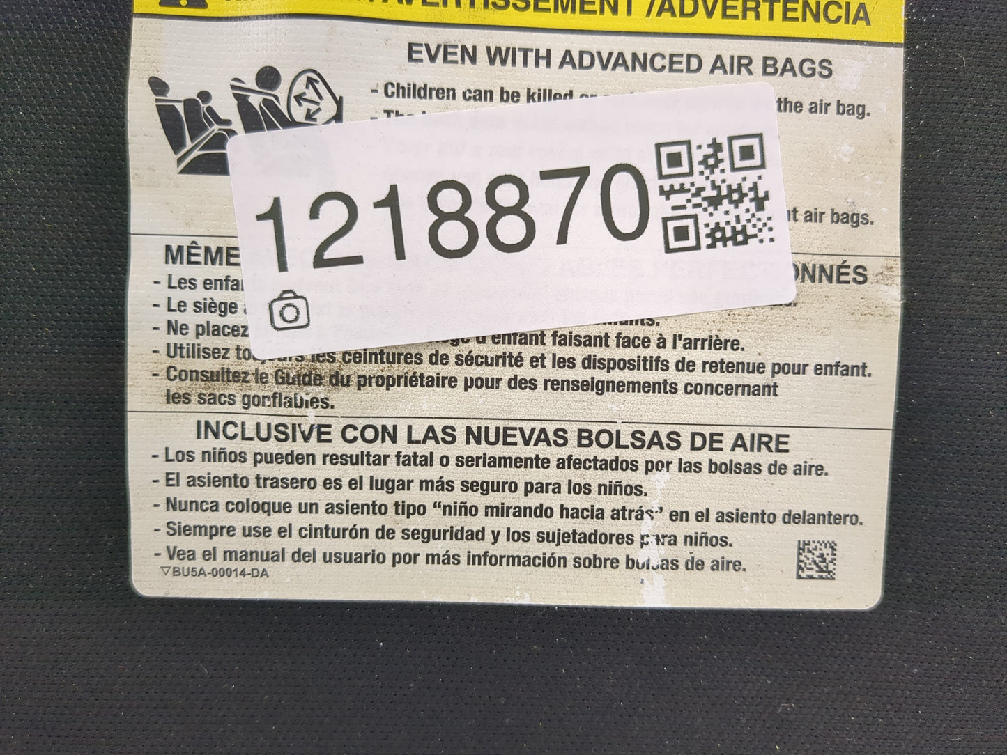 2018-2020 Ford F-150 Sun Visor Shade Replacement Passenger Right Mirror Fits Fits 2018 2019 2020 OEM Used Auto Parts - Oemus