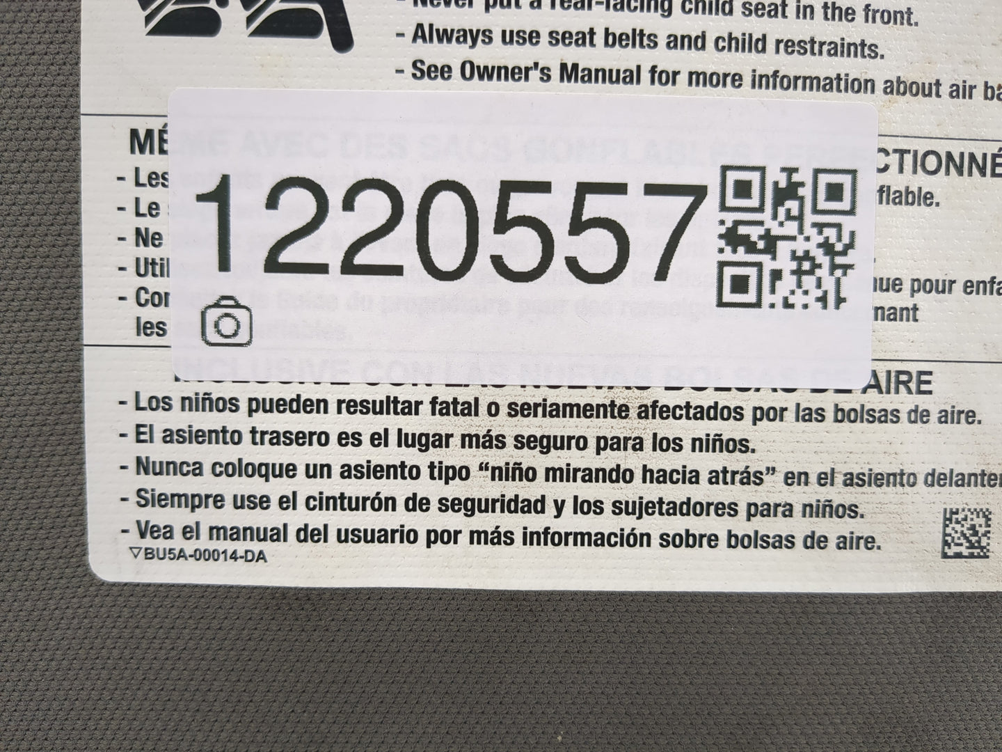 2018-2020 Ford F-150 Sun Visor Shade Replacement Passenger Right Mirror Fits Fits 2018 2019 2020 OEM Used Auto Parts - Oemus