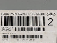 2019-2020 Ford F-150 Radio AM FM Cd Player Receiver Replacement P/N:KL3T-18D832-BH Fits Fits 2019 2020 OEM Used Auto Parts -