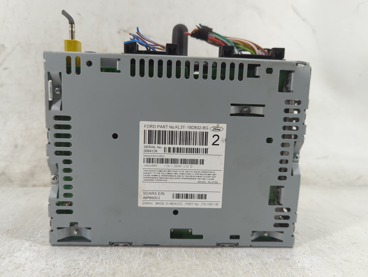 2019-2020 Ford F-150 Radio AM FM Cd Player Receiver Replacement P/N:KL3T-18D832-BG Fits Fits 2019 2020 OEM Used Auto Parts -