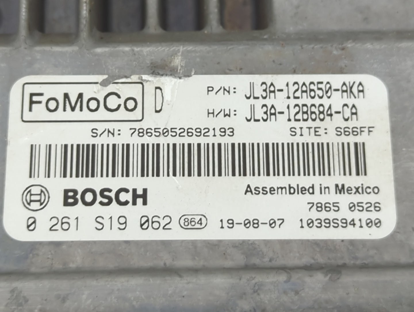 2018-2021 Ford F-150 PCM Engine Control Computer ECU ECM PCU OEM P/N:JL3A-12A650-AKA JL3A-12B684-CA Fits OEM Used Auto Parts