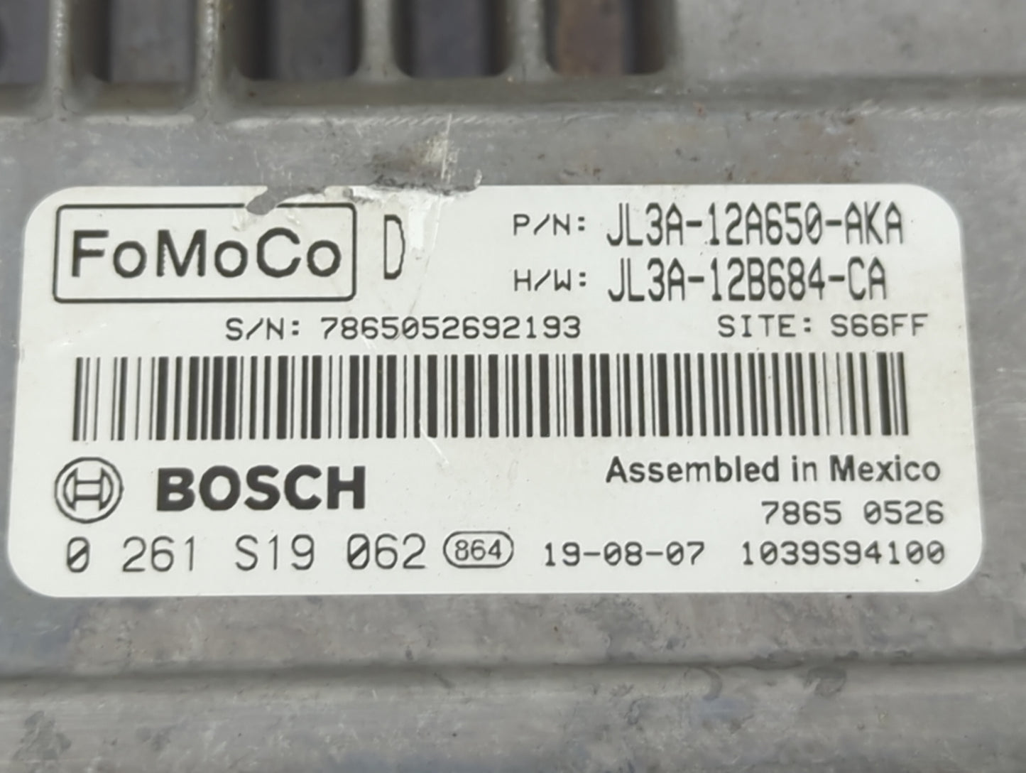 2018-2021 Ford F-150 PCM Engine Control Computer ECU ECM PCU OEM P/N:JL3A-12A650-AKA JL3A-12B684-CA Fits OEM Used Auto Parts