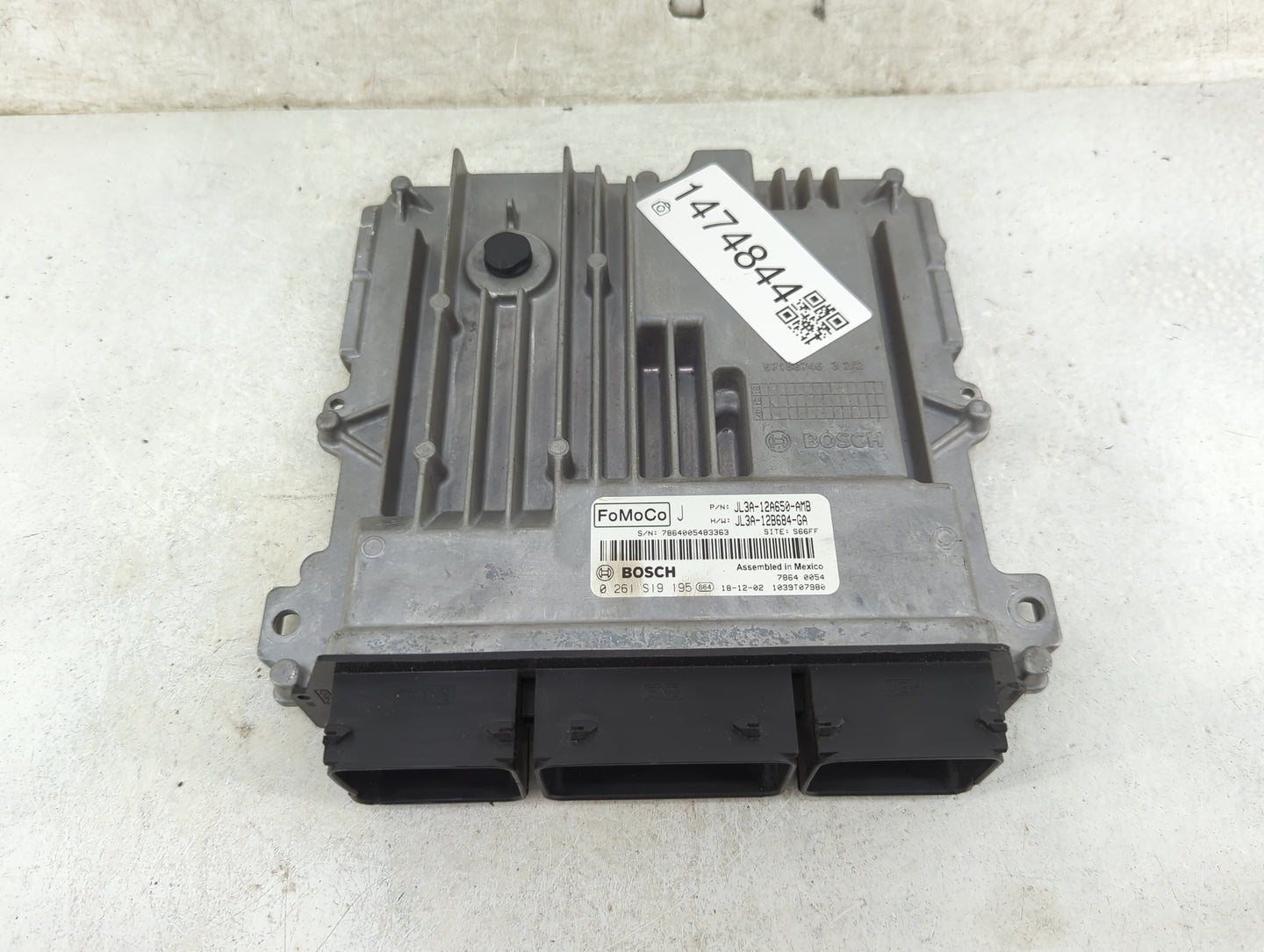 2018-2020 Ford F-150 PCM Engine Control Computer ECU ECM PCU OEM P/N:JL3A-12A650-AMB JL3A-12B684-GA Fits Fits 2018 2019 2020