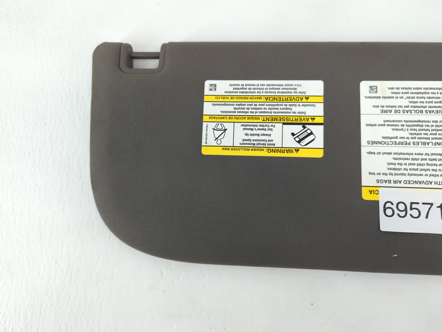 2018-2020 Ford F-150 Sun Visor Shade Replacement Driver Left Mirror Fits Fits 2018 2019 2020 OEM Used Auto Parts - Oemusedau