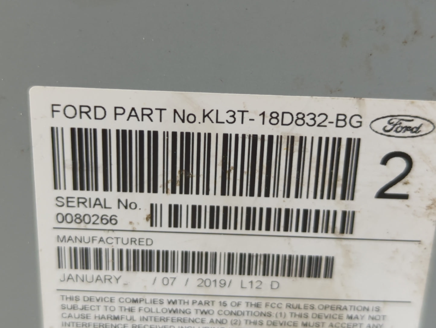 2019-2020 Ford F-150 Am Fm Cd Player Radio Receiver - Oemusedautoparts1.com
