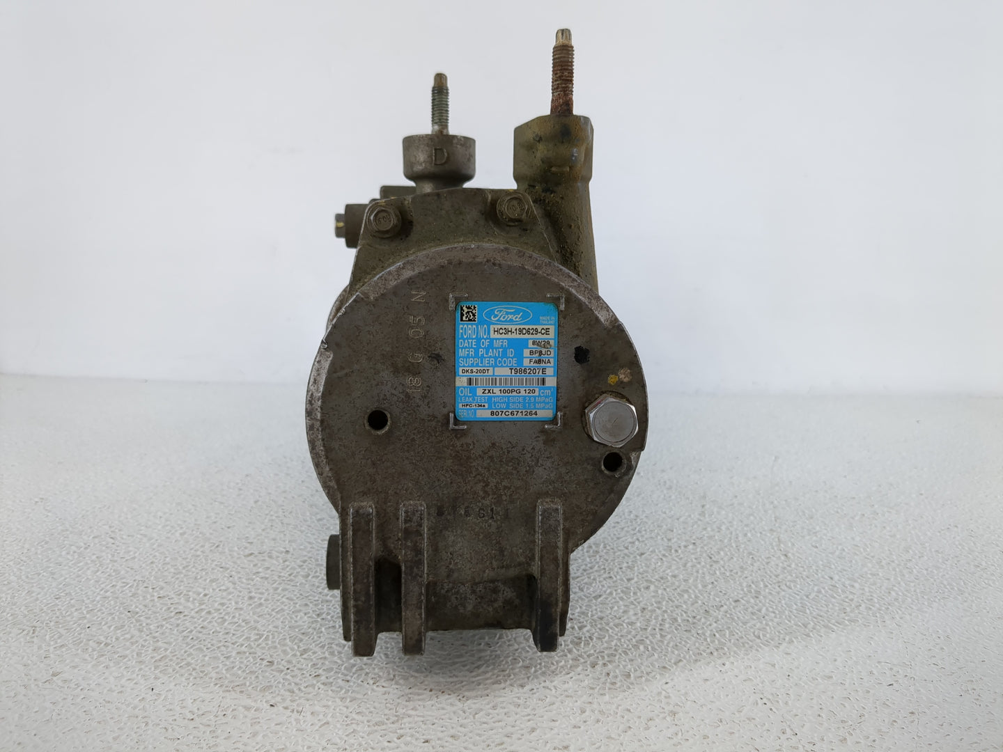 2018-2019 Ford F-250 Super Duty Air Conditioning A/c Ac Compressor Oem - Oemusedautoparts1.com