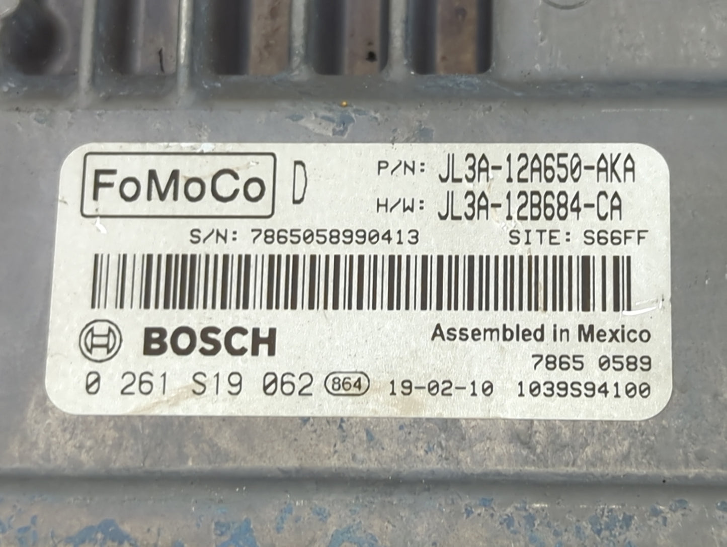 2019 Ford F150 PCM Engine Control Computer ECU ECM PCU OEM P/N:JL3A-12A650-AKA JL3A-12B684-CA, 0261S19062 Fits Fits 2018 202