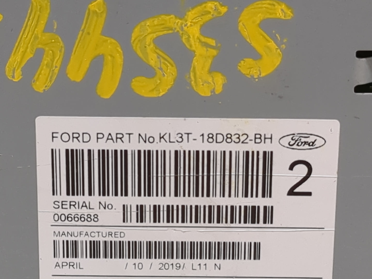 2019 Ford F150 Radio AM FM Cd Player Receiver Replacement P/N:KL3T-18D832-BH RU-9760P-B Fits Fits 2020 OEM Used Auto Parts -