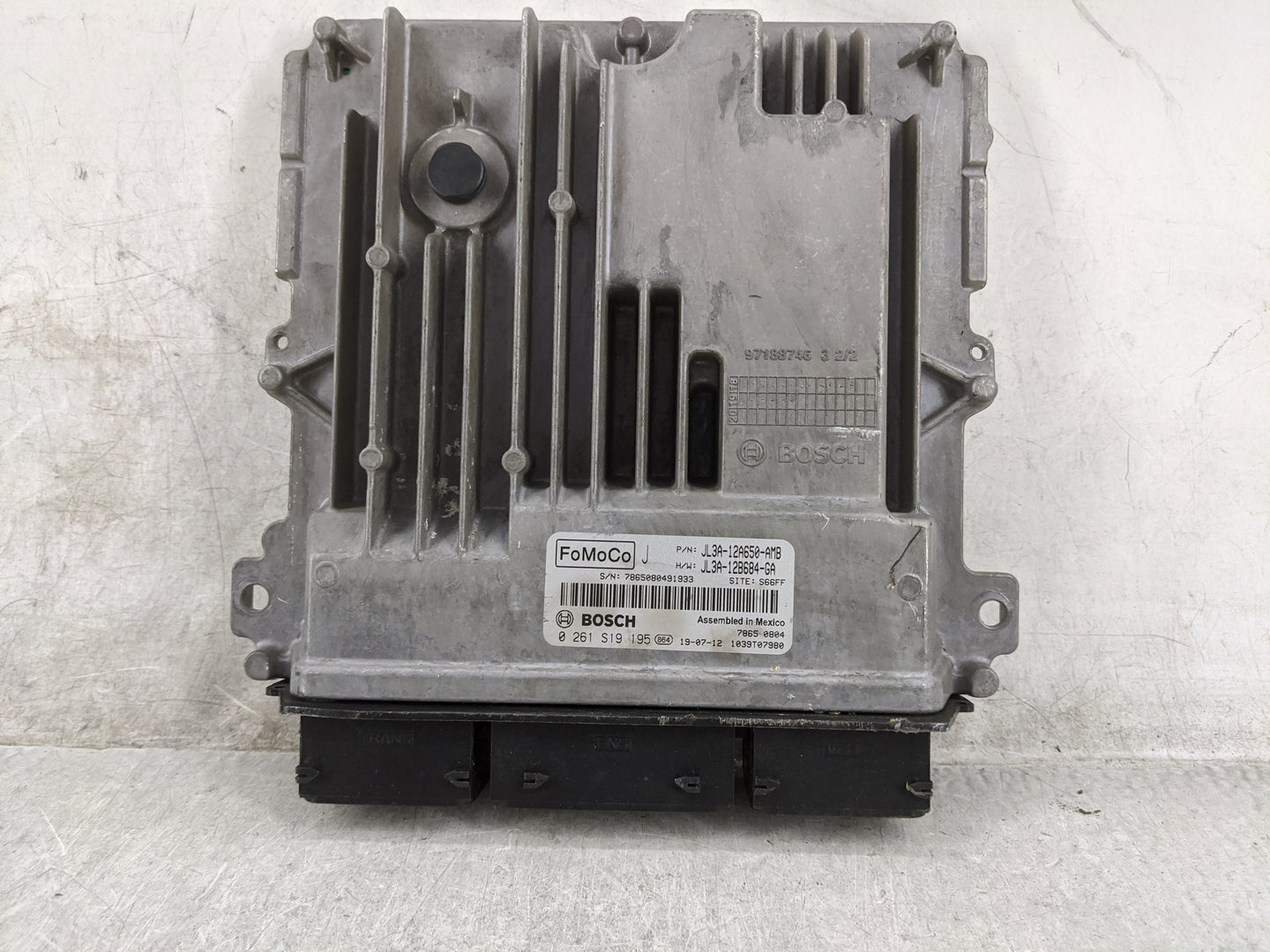 2019 Ford F150 PCM Engine Control Computer ECU ECM PCU OEM P/N:JL3A-12A650-AMB JL3A-12B684-GA, 0261S19195 Fits Fits 2018 202