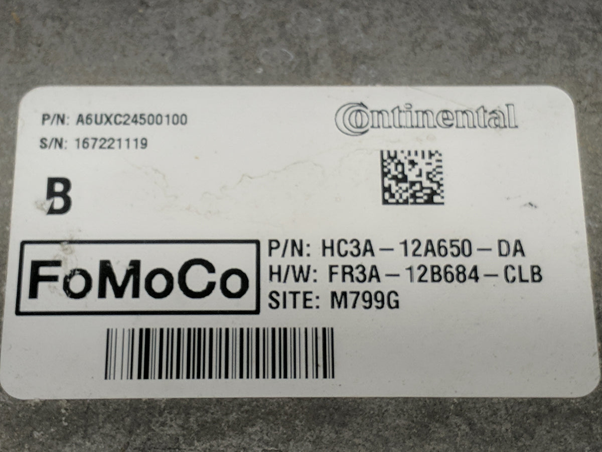 2019 Ford F250sd PCM Engine Control Computer ECU ECM PCU OEM P/N:HC3A-12A650-DA FR3A-12B684-CLB Fits 2015 2016 2017 2018 OEM