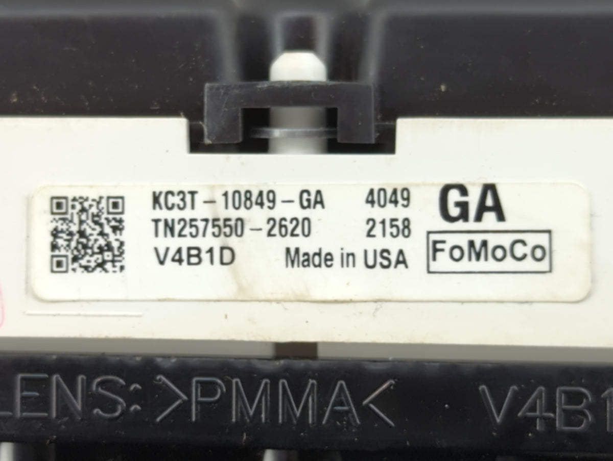 2019 Ford F250sd Instrument Cluster Speedometer Gauges P/N:KC3T-10849-GA TN257550-2620 Miles: Fits OEM Used Auto Parts - Oem