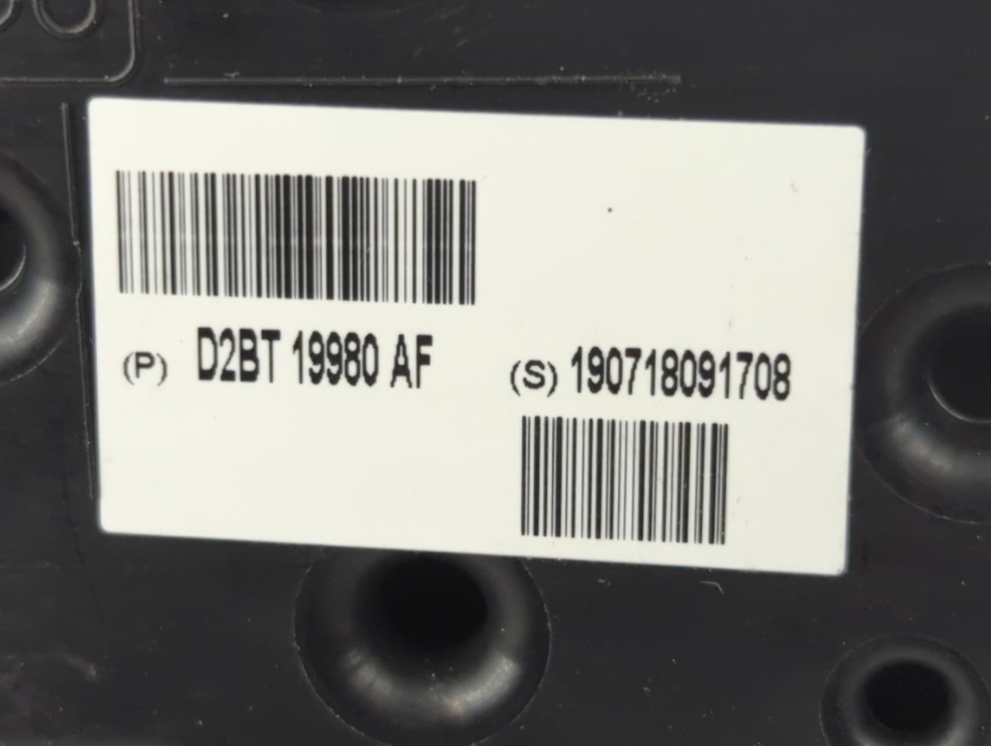 2014-2019 Ford Fiesta Climate Control Module Temperature AC/Heater Replacement P/N:D2BT 19980 AF Fits OEM Used Auto Parts - 