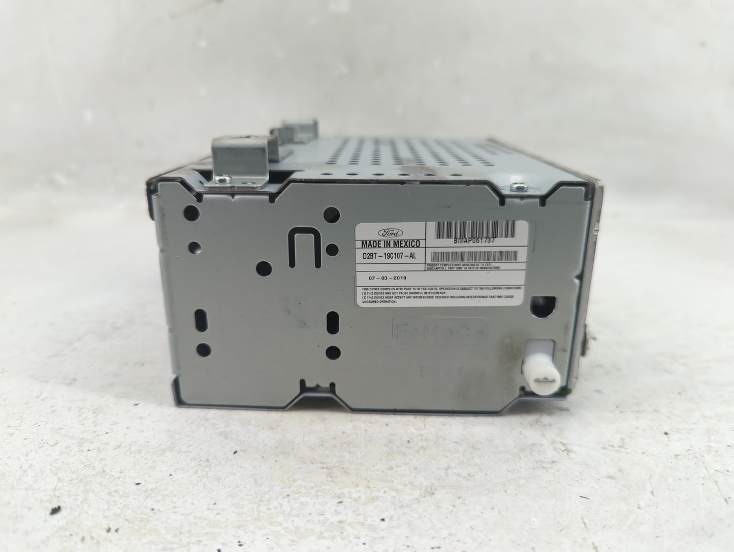 2018-2019 Ford Fiesta Radio AM FM Cd Player Receiver Replacement P/N:D2BT-19C107-AL Fits Fits 2018 2019 OEM Used Auto Parts 