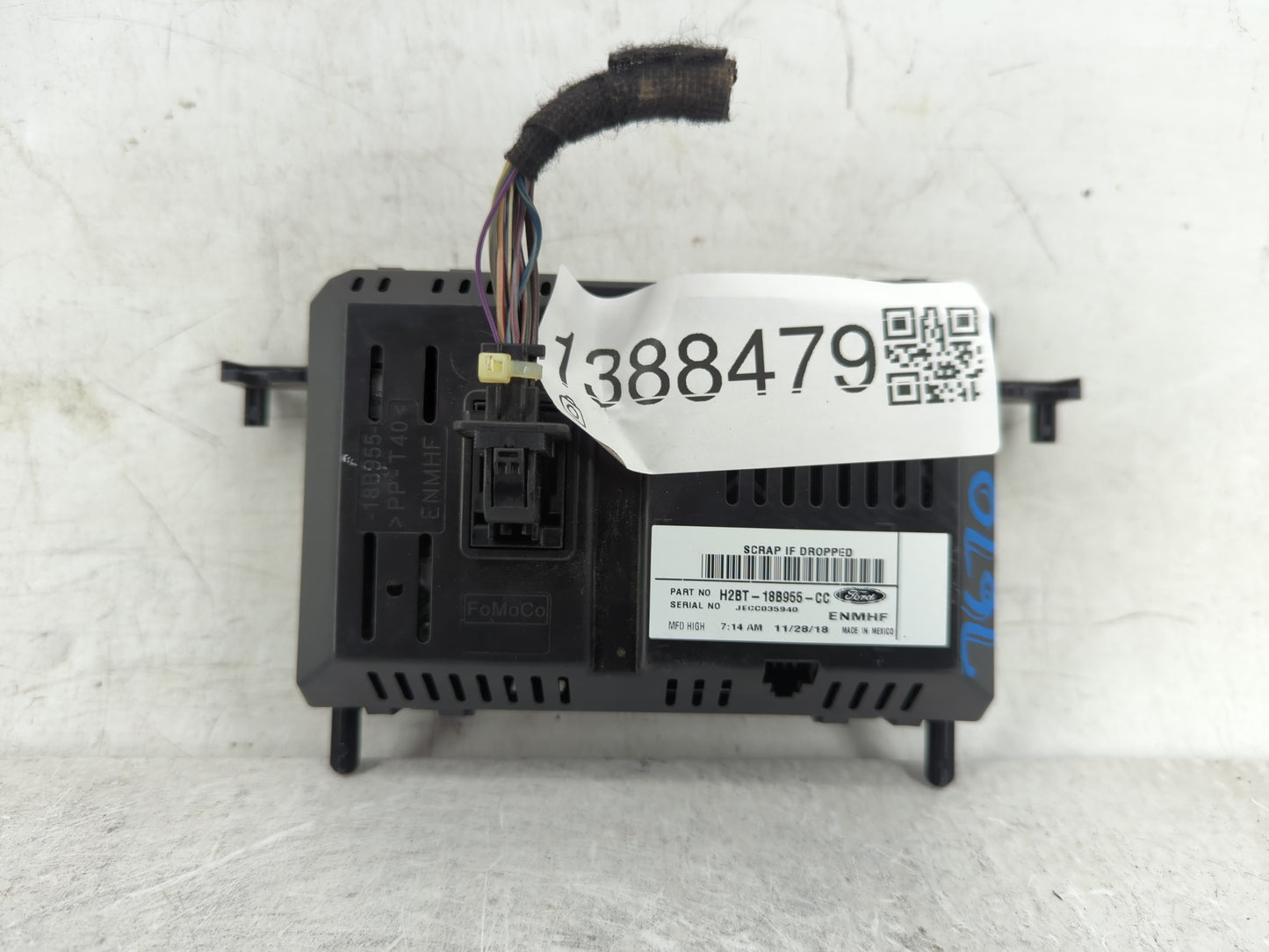 2018-2019 Ford Fiesta Information Display Screen - Oemusedautoparts1.com