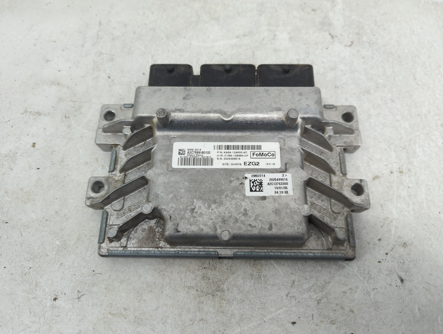 2019 Ford Fiesta PCM Engine Control Computer ECU ECM PCU OEM P/N:C1BA-12B684-CF KA6A-12A650-AC Fits OEM Used Auto Parts - Oe