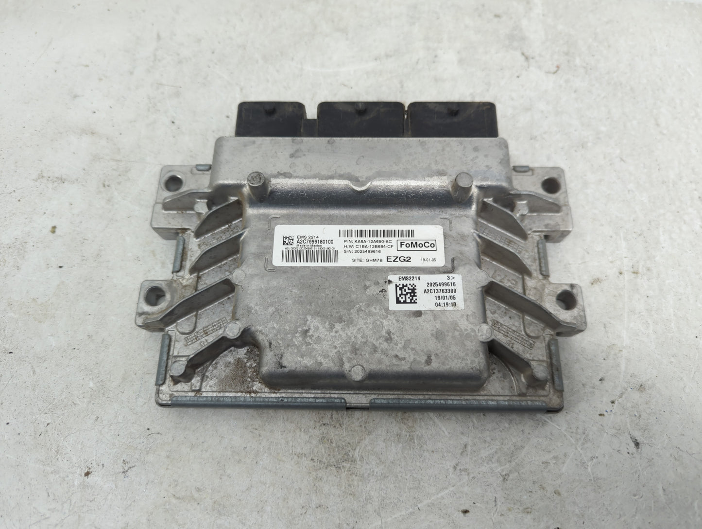 2019 Ford Fiesta PCM Engine Control Computer ECU ECM PCU OEM P/N:C1BA-12B684-CF KA6A-12A650-AC Fits OEM Used Auto Parts - Oe