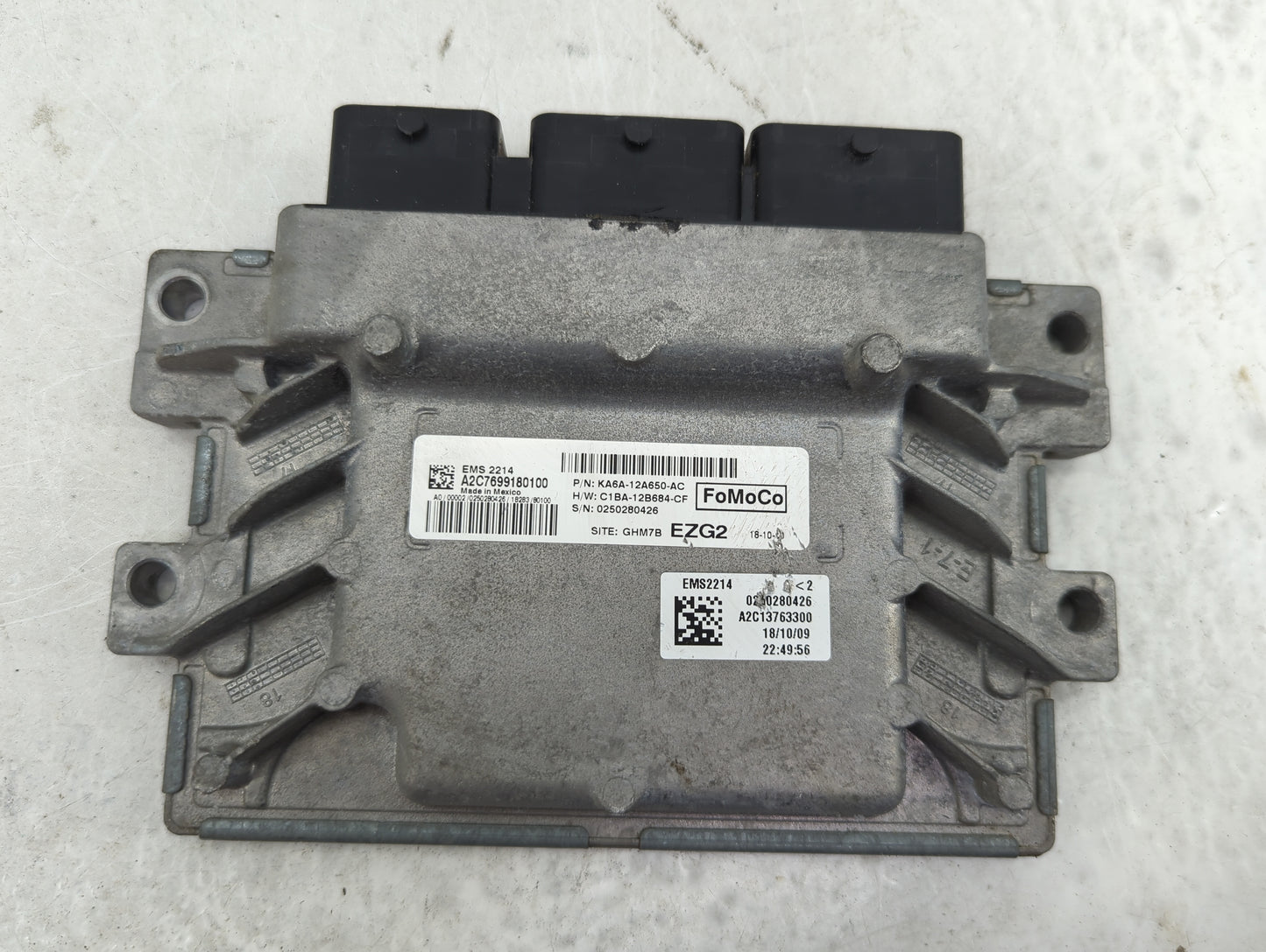 2019 Ford Fiesta PCM Engine Control Computer ECU ECM PCU OEM P/N:KA6A-12A650-AC C1BA-12B684-CF, A2C7699180100, A2C13763300 F
