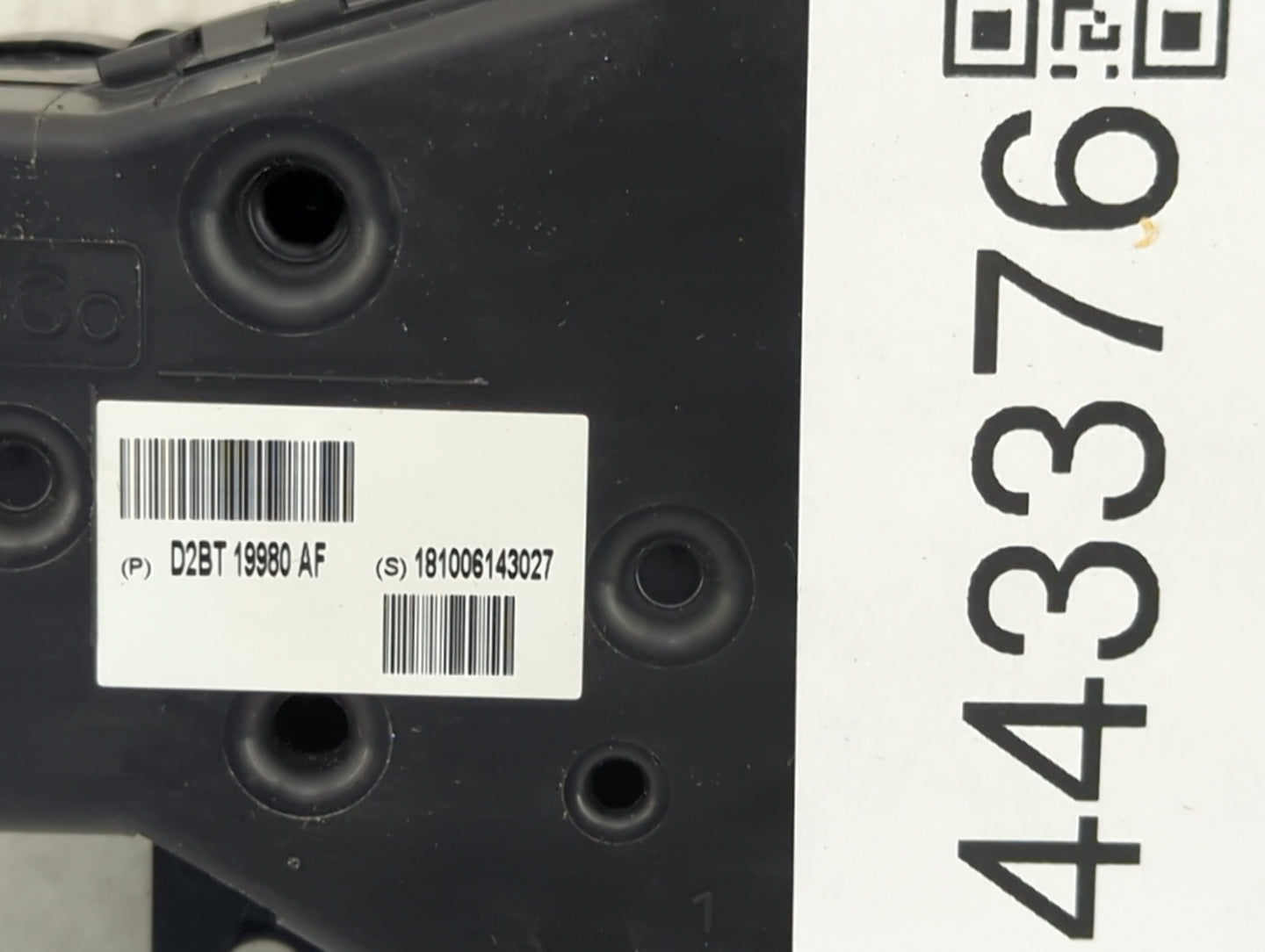 2014-2019 Ford Fiesta Climate Control Module Temperature AC/Heater Replacement P/N:D2BT 19980 AF Fits OEM Used Auto Parts - 