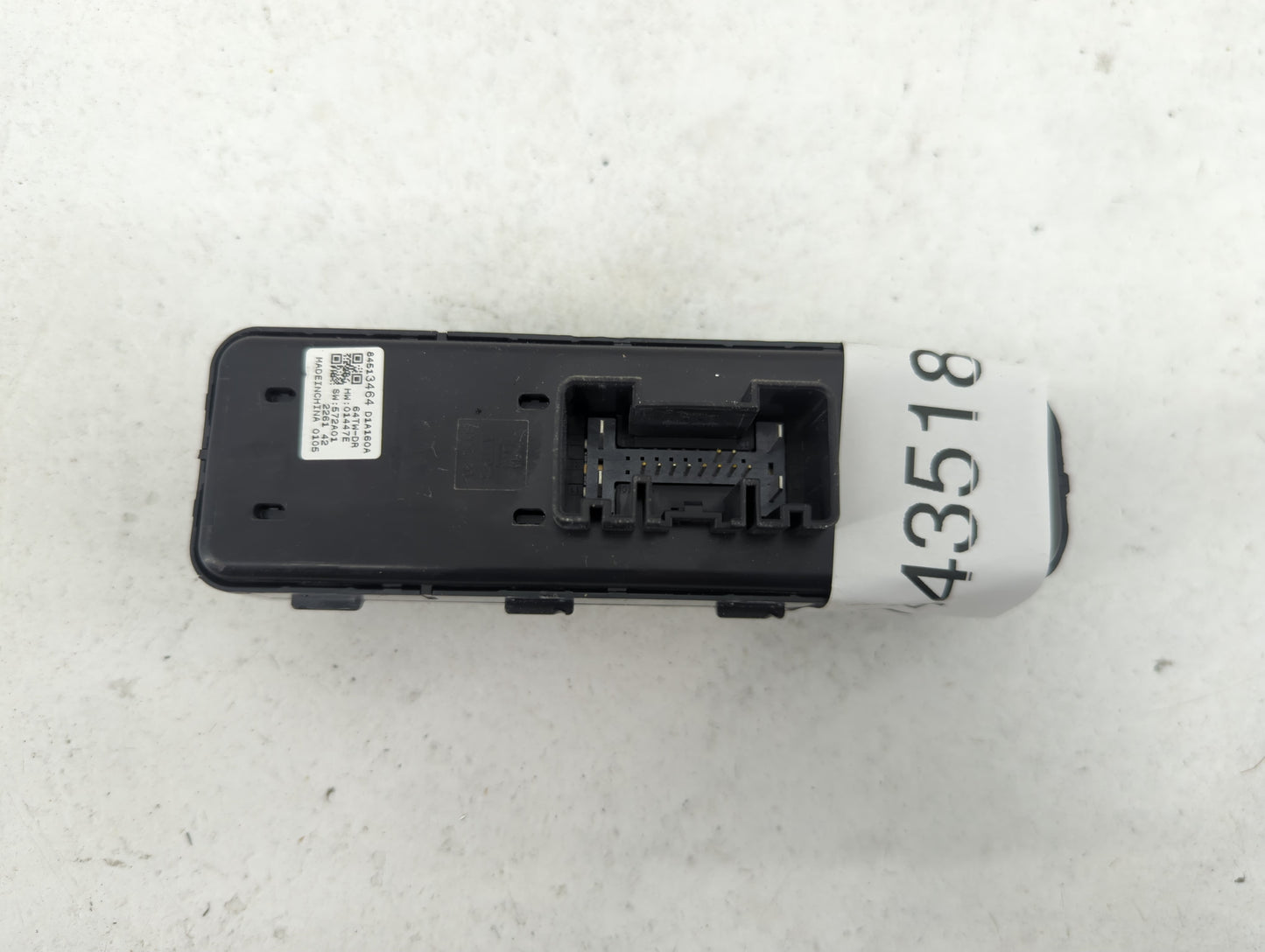 2014-2019 Ford Fiesta Master Power Window Switch Replacement Driver Side Left P/N:84513464 D1A160A Fits OEM Used Auto Parts 