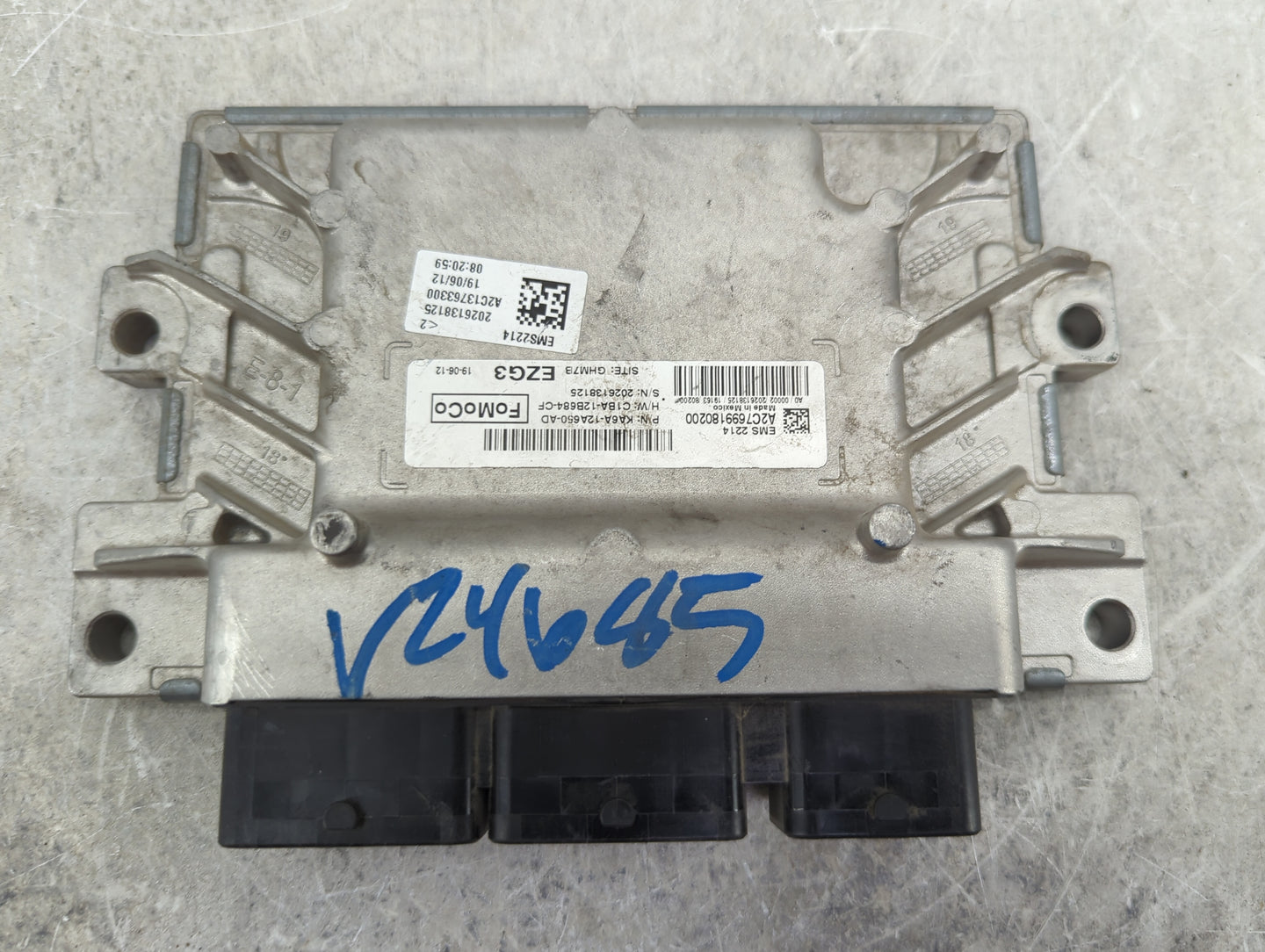 2019 Ford Fiesta PCM Engine Control Computer ECU ECM PCU OEM P/N:KA6A-12A650-AD C1BA-12B684-CF, A2C7699180200, A2C13763300 F