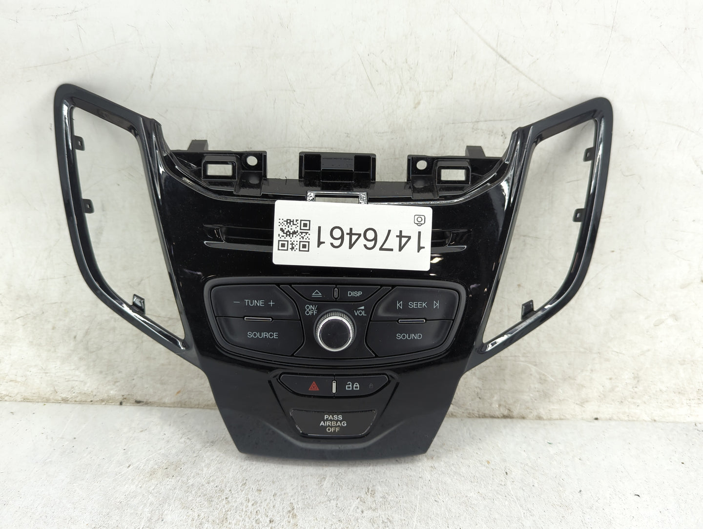 2016-2019 Ford Fiesta Radio Control Panel Black - Oemusedautoparts1.com