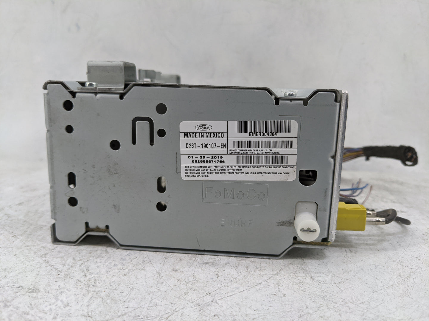 2018-2019 Ford Fiesta Radio AM FM Cd Player Receiver Replacement P/N:D2BT-19C107-EN BMER004384 Fits Fits 2018 2019 OEM Used 