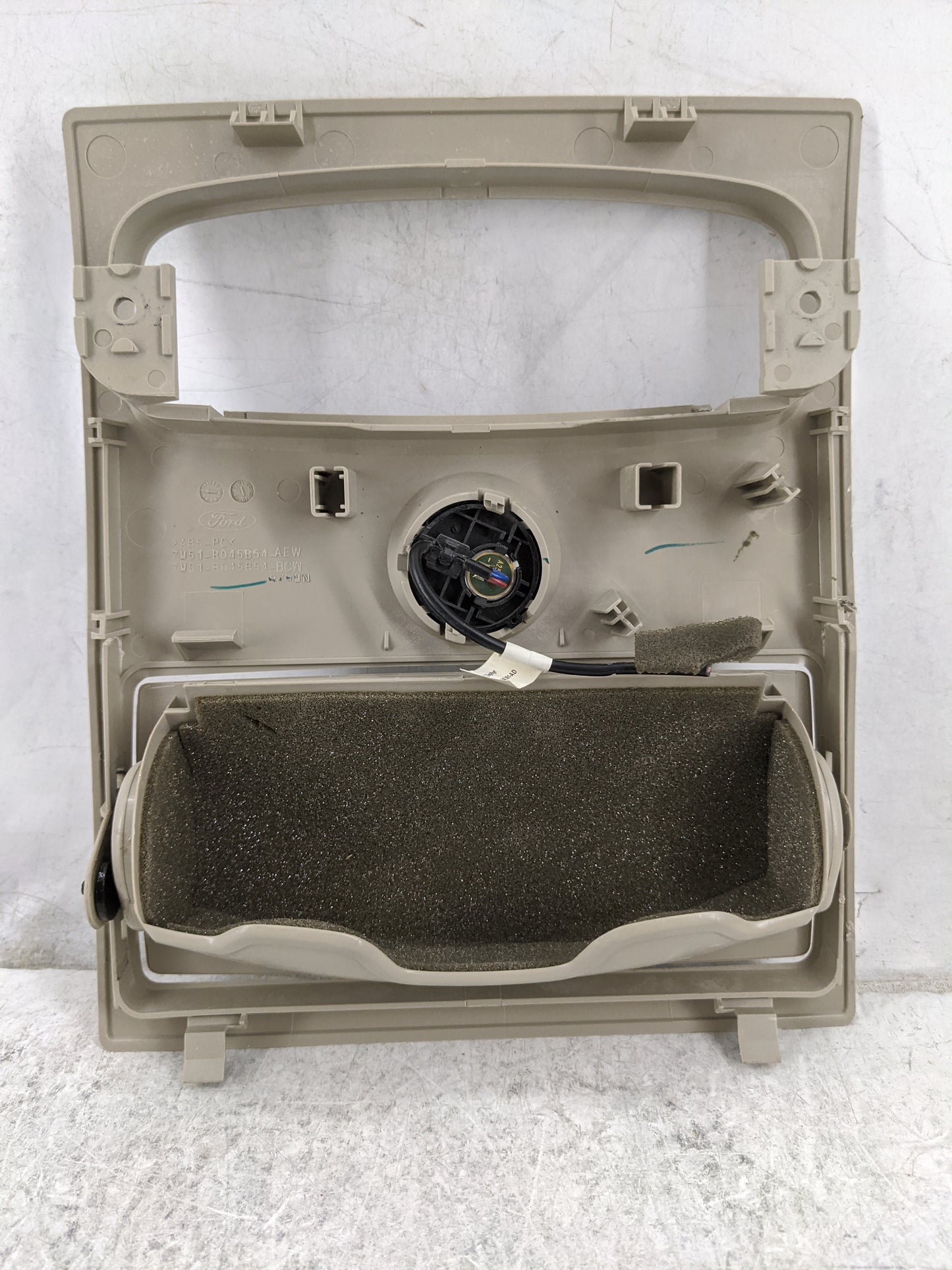 Ford Fiesta Overhead Roof Console Tan - Oemusedautoparts1.com