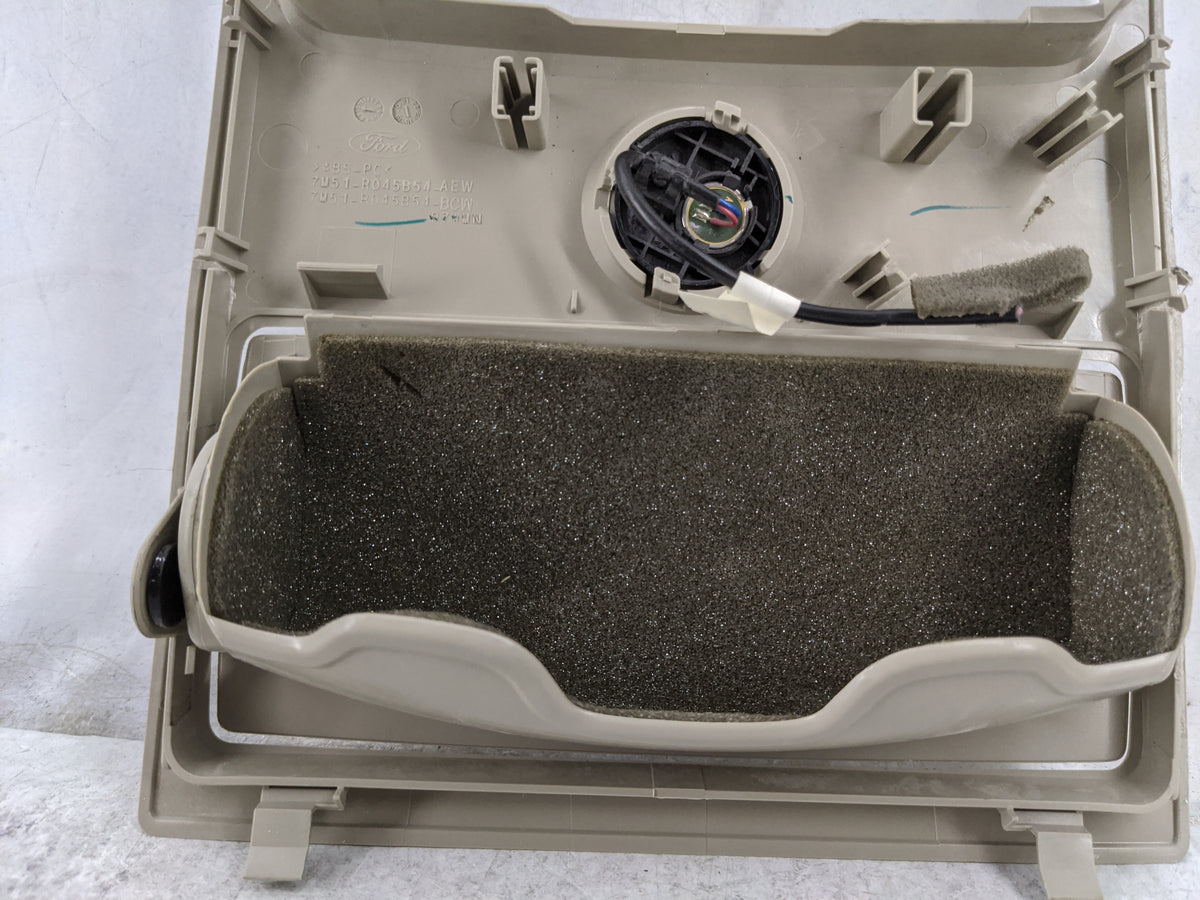Ford Fiesta Overhead Roof Console Tan - Oemusedautoparts1.com