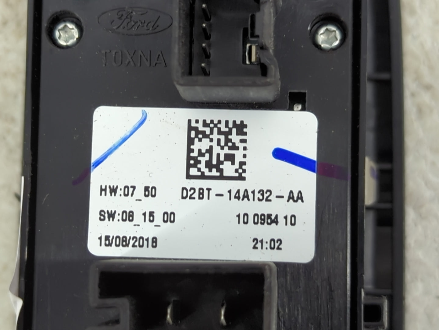 2014-2019 Ford Fiesta Master Power Window Switch Replacement Driver Side Left P/N:D2BT-14A132-AA Fits OEM Used Auto Parts - 