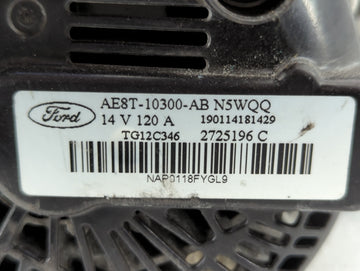 2011-2019 Ford Fiesta Alternator Replacement Generator Charging Assembly Engine OEM P/N:AE8T-10300-AB Fits OEM Used Auto Parts