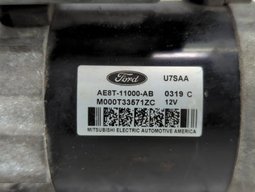 2011-2019 Ford Fiesta Car Starter Motor Solenoid OEM P/N:AE8T-11000-AB Fits Fits 2011 2012 2013 2014 2015 2016 2017 2018 2019 OEM Used Auto Parts