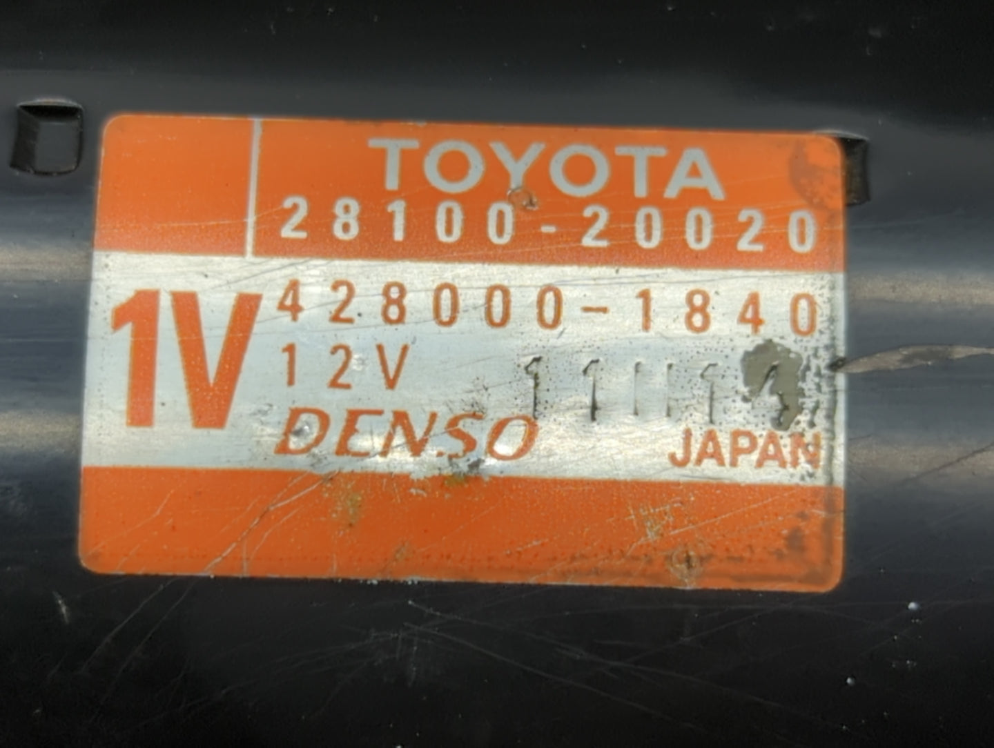 2011-2019 Ford Fiesta Car Starter Motor Solenoid OEM P/N:428000-1840 28100-20020 Fits OEM Used Auto Parts - Oemusedautoparts