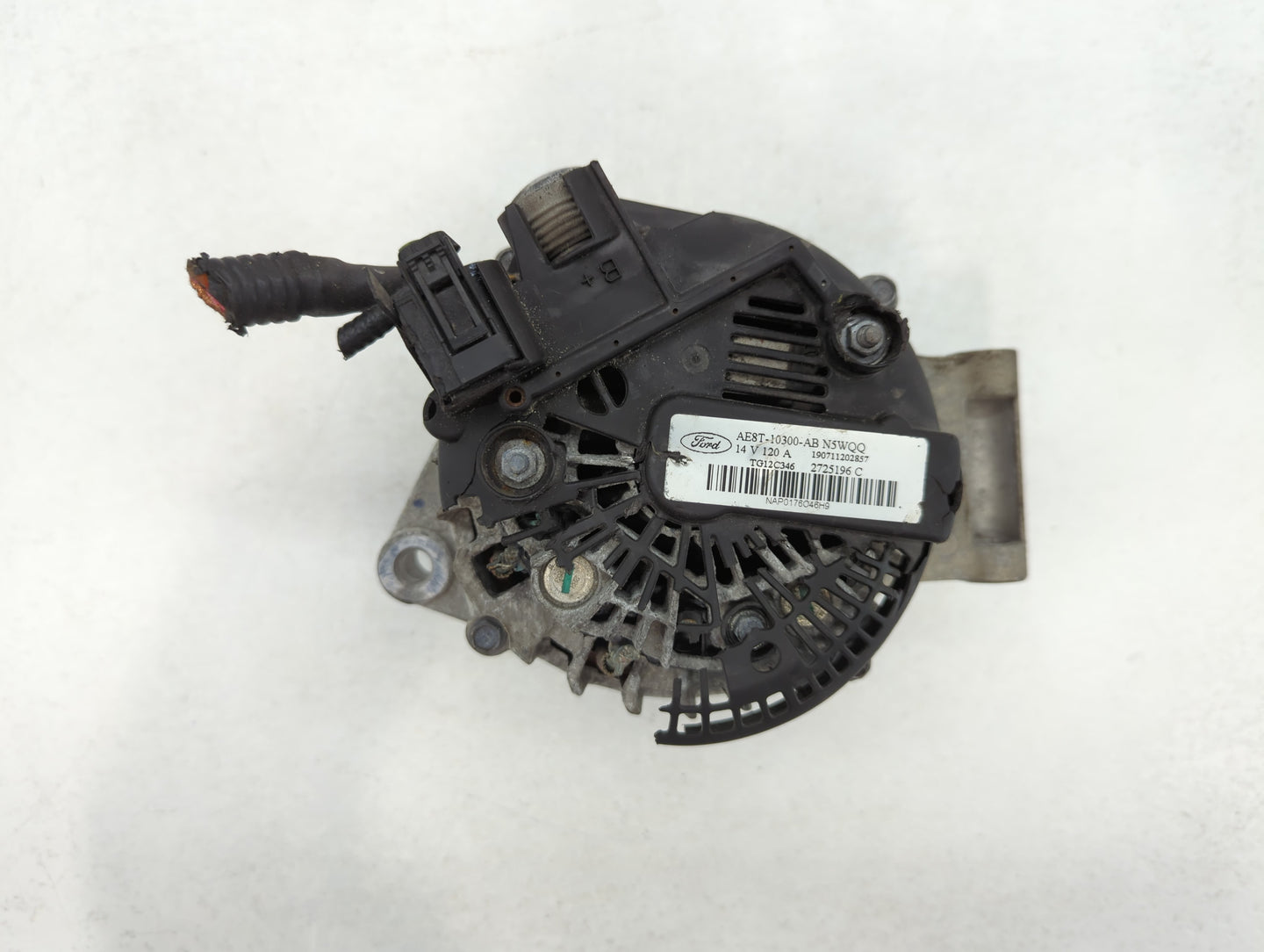 2011-2019 Ford Fiesta Alternator Replacement Generator Charging Assembly Engine OEM P/N:AE8T-10300-AB Fits OEM Used Auto Par