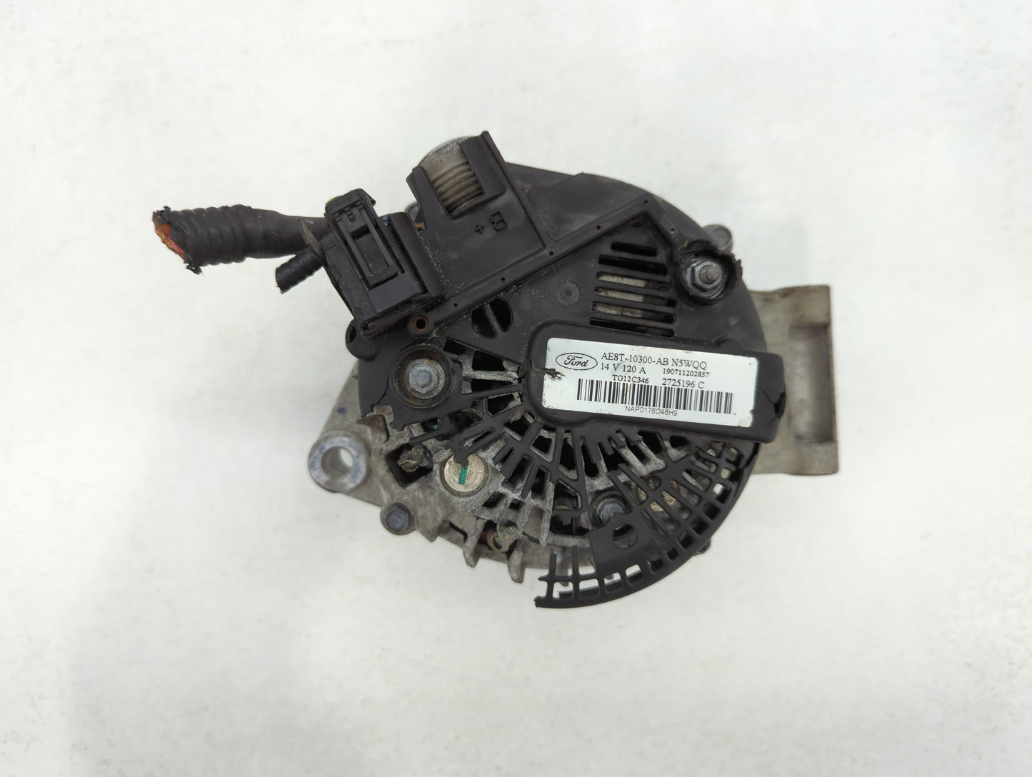 2011-2019 Ford Fiesta Alternator Replacement Generator Charging Assembly Engine OEM P/N:AE8T-10300-AB Fits OEM Used Auto Par