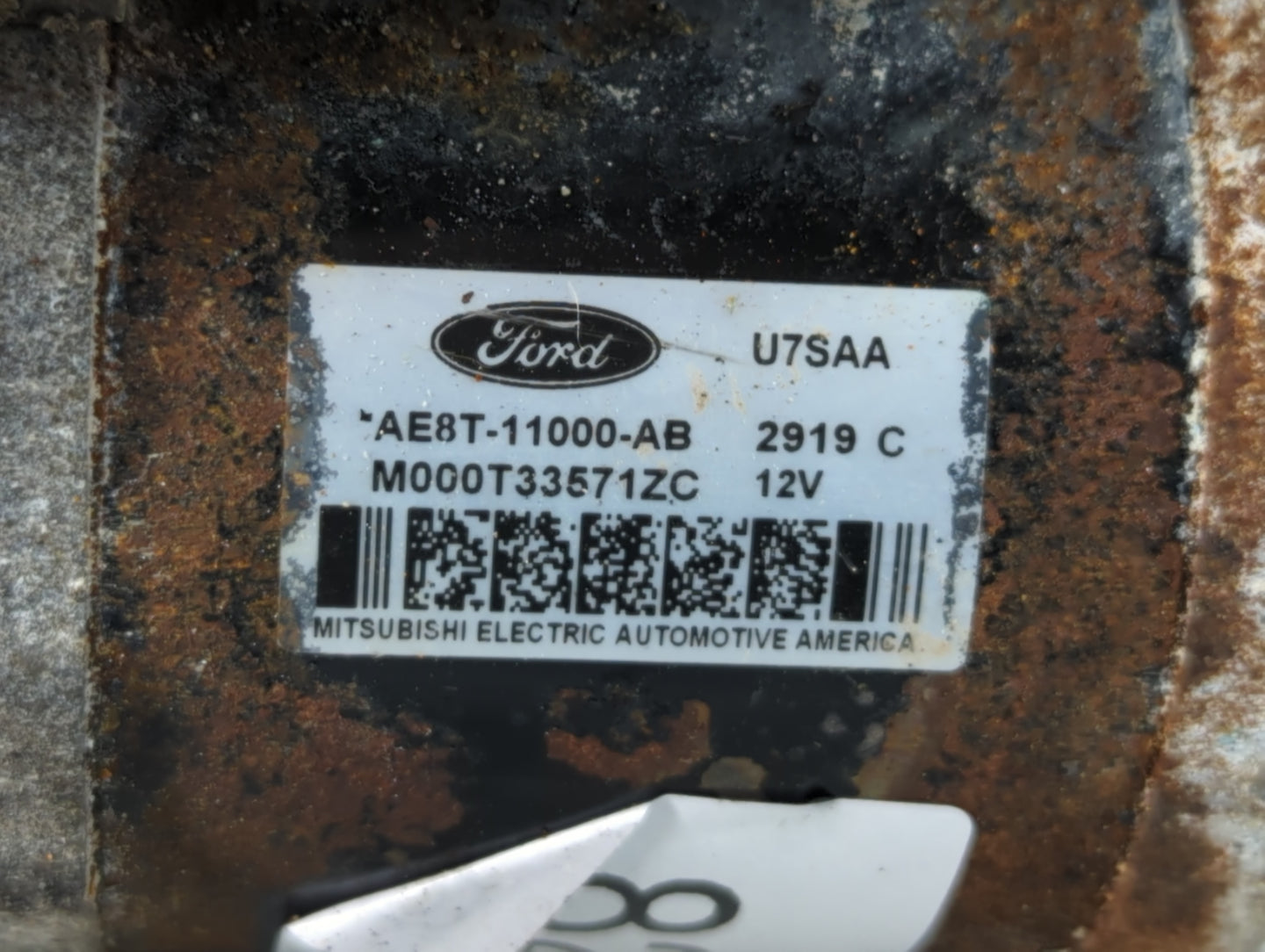 2011-2019 Ford Fiesta Car Starter Motor Solenoid OEM P/N:AE8T-11000-AB Fits Fits 2011 2012 2013 2014 2015 2016 2017 2018 201