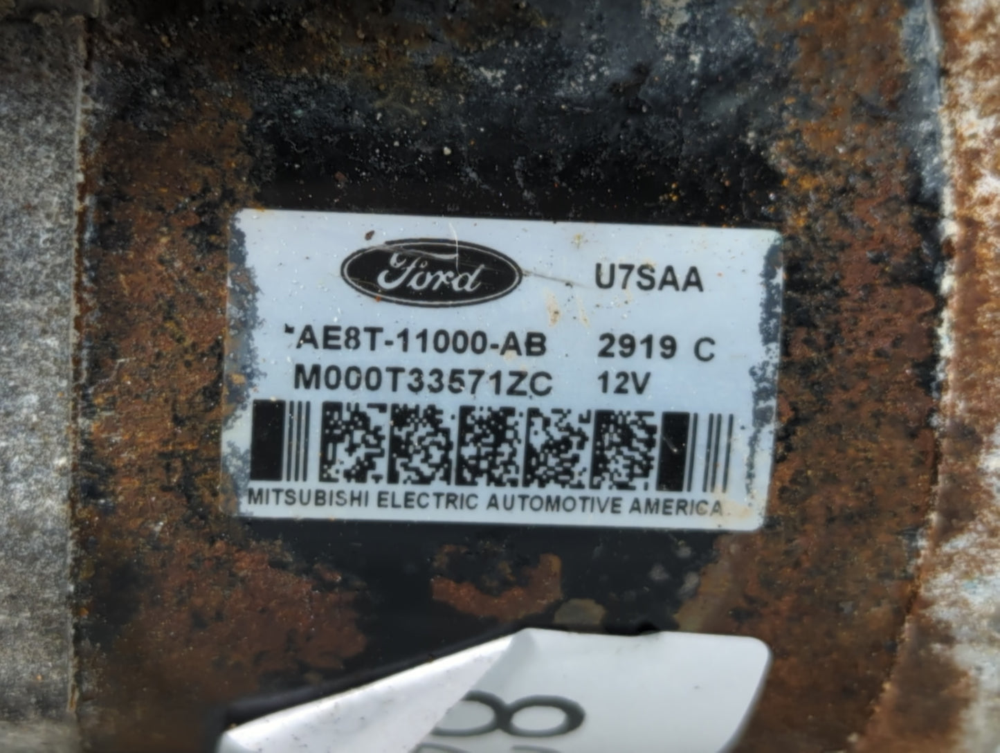 2011-2019 Ford Fiesta Car Starter Motor Solenoid OEM P/N:AE8T-11000-AB Fits Fits 2011 2012 2013 2014 2015 2016 2017 2018 201