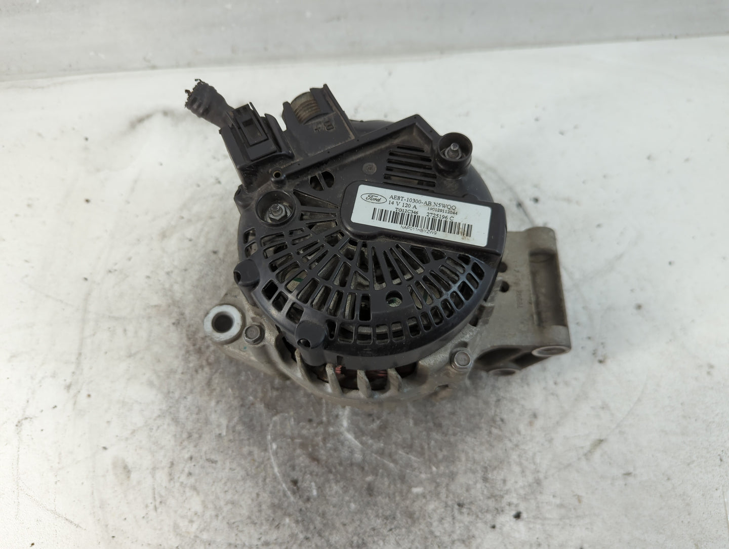 2011-2019 Ford Fiesta Alternator Replacement Generator Charging Assembly Engine OEM P/N:AE8T-10300-AB Fits OEM Used Auto Par