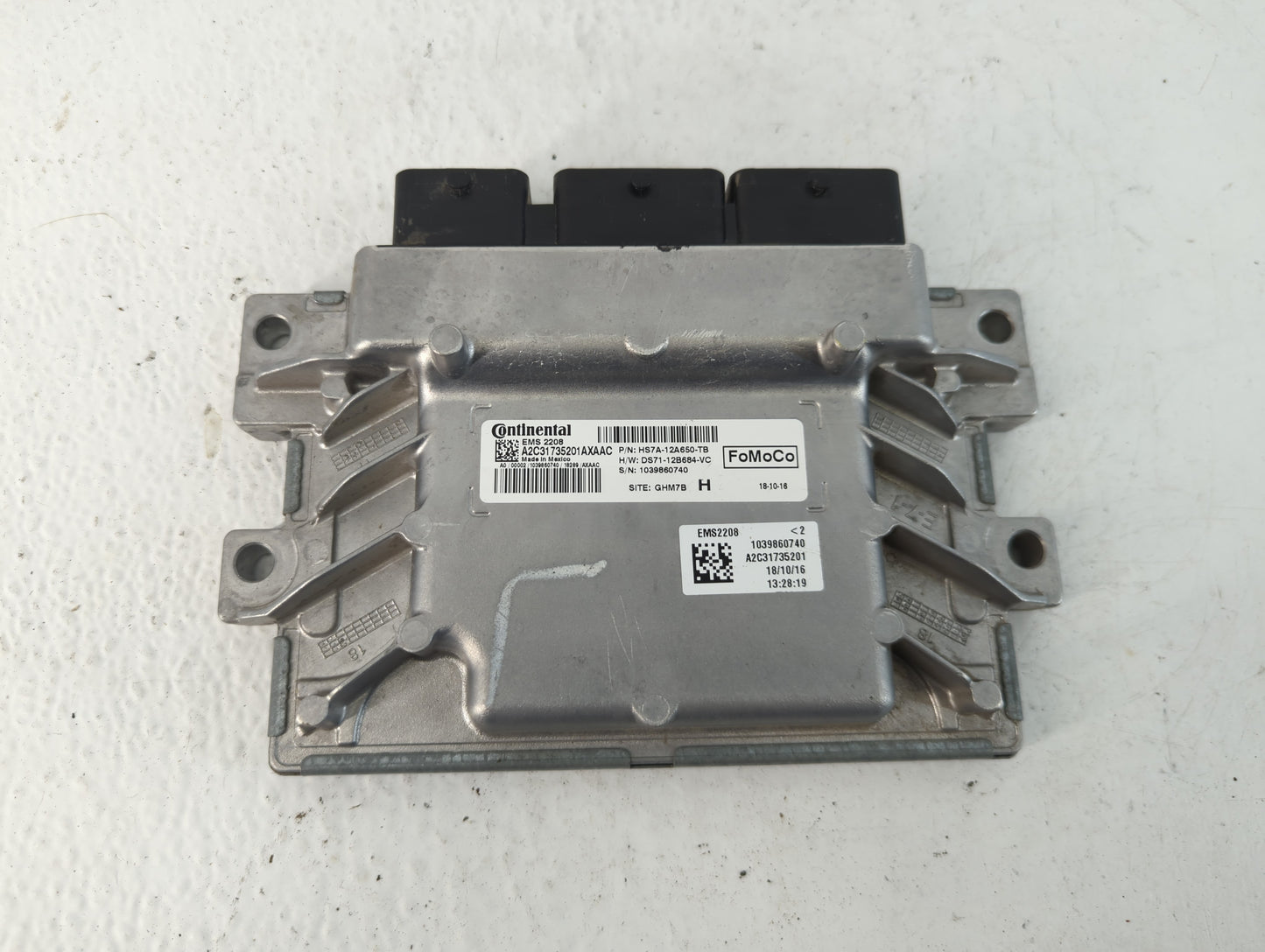 2017-2020 Ford Fusion PCM Engine Control Computer ECU ECM PCU OEM P/N:HS7A-12A650-TB Fits Fits 2016 2017 2018 2019 2020 OEM 