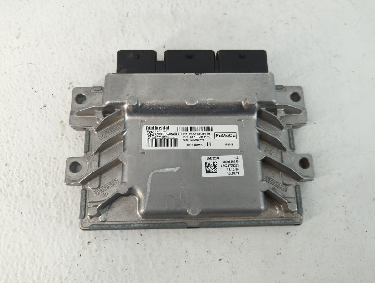 2017-2020 Ford Fusion PCM Engine Control Computer ECU ECM PCU OEM P/N:HS7A-12A650-TB Fits 2016 2017 2018 2019 2020 OEM Used 