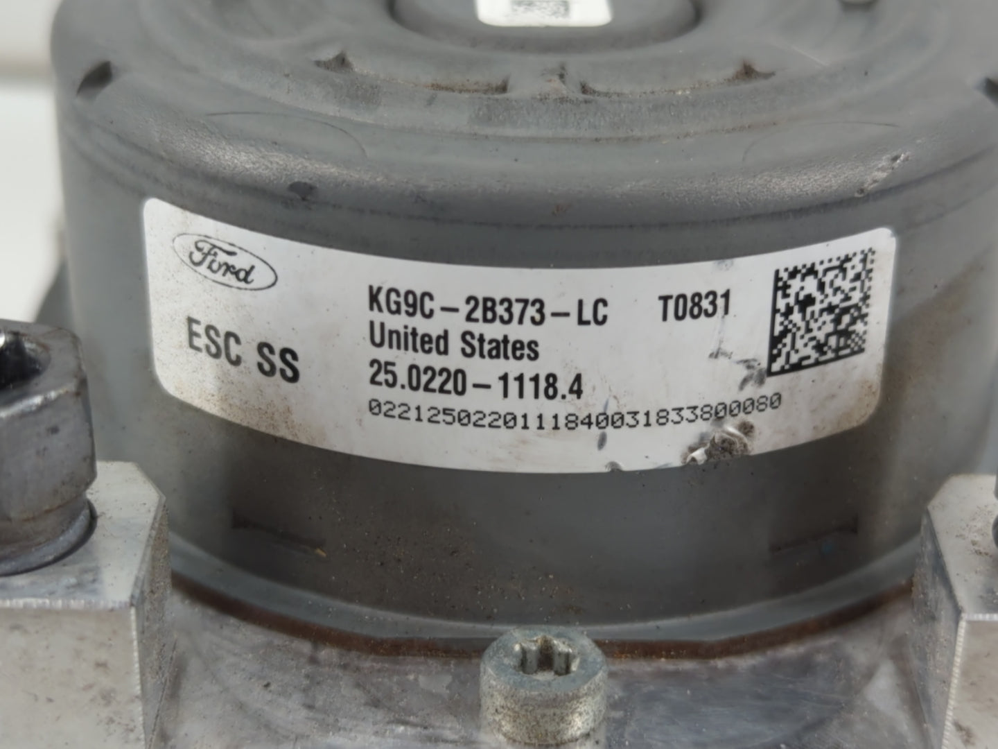 2019-2020 Ford Fusion ABS Pump Control Module Replacement P/N:KG9C-2B373-LC Fits Fits 2019 2020 OEM Used Auto Parts - Oemuse